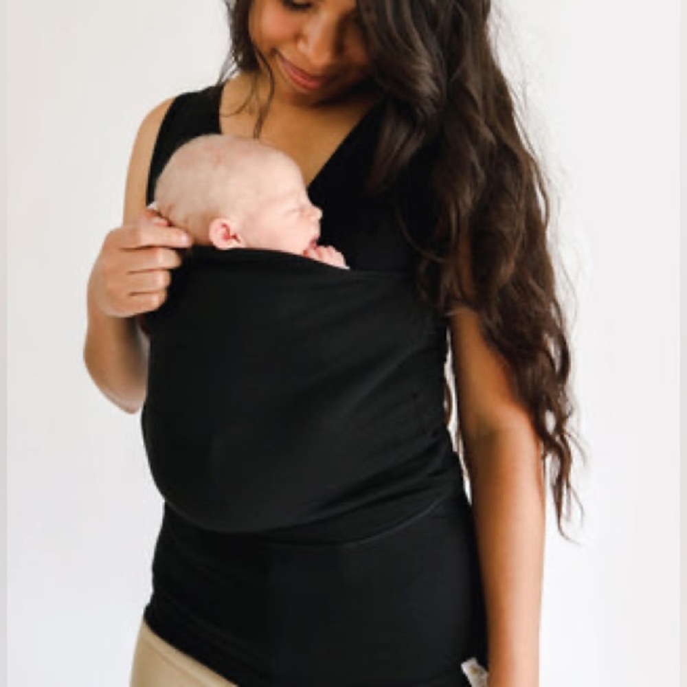 Lalabu Soothe Baby Wearing Shirt in Black Tank Top Women’s Size Small